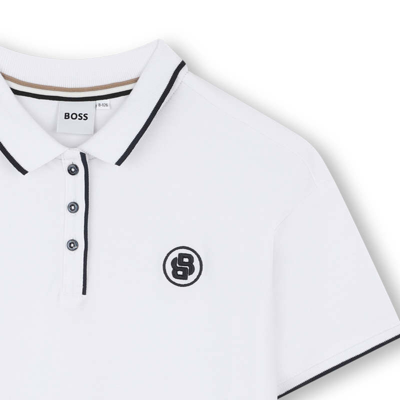 Robe polo à manches courtes BOSS 
                    FILLE