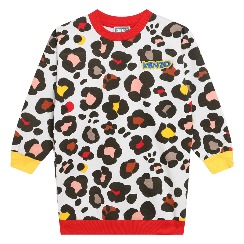 Robe molletonnée imprimée KENZO KIDS 
                    FILLE
