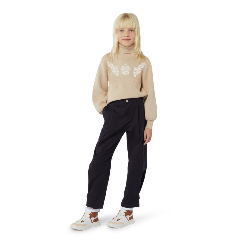 Pull à col roulé en tricot CHLOE 
                    FILLE