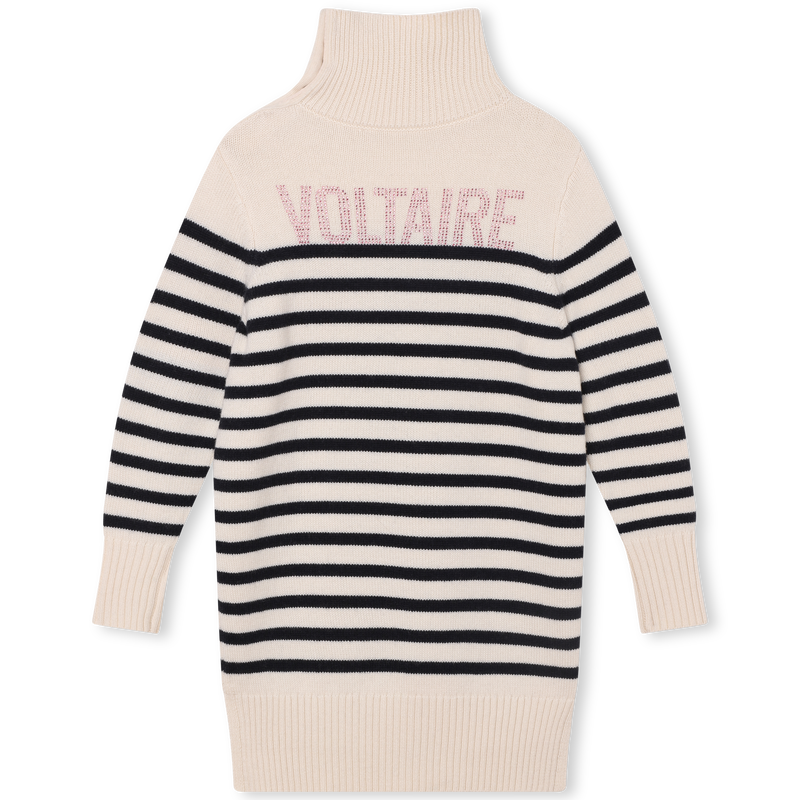 Robe pull rayée col boutonné ZADIG & VOLTAIRE 
                    FILLE