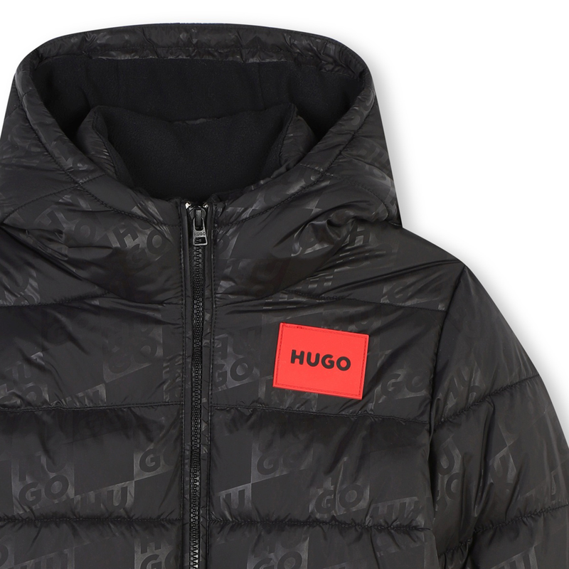 Doudoune zippée imprimée Hugo 
                    GARCON