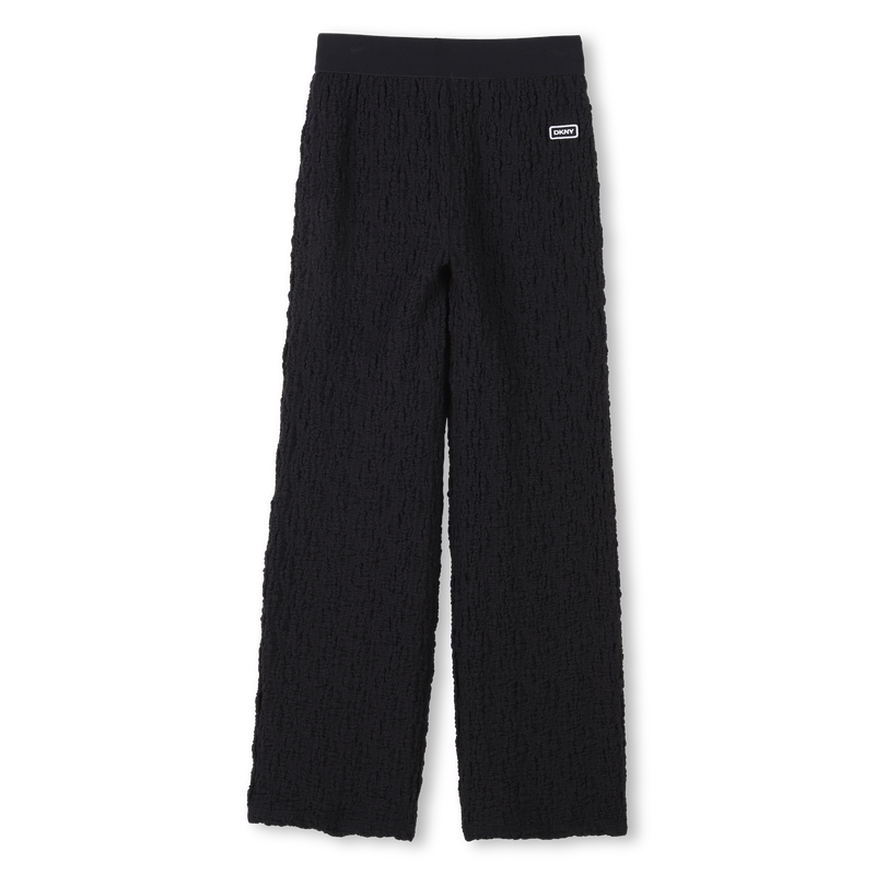 Pantalon large effet gaufr&eacute; DKNY 
                        FILLE