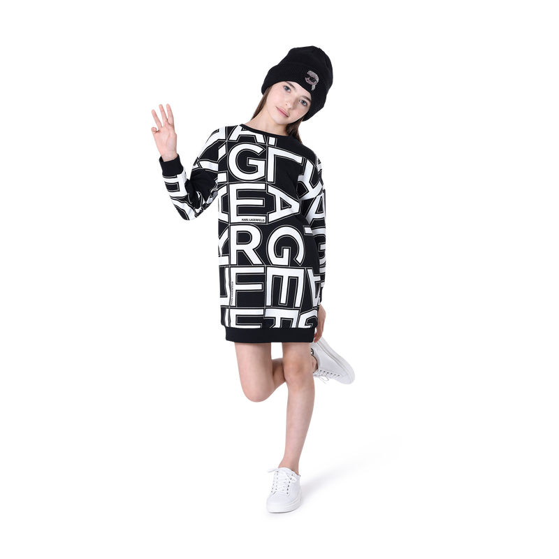 Robe droite à manches longues KARL LAGERFELD KIDS 
                    FILLE