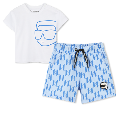 Ensemble short et T-shirt KARL LAGERFELD KIDS GARCON