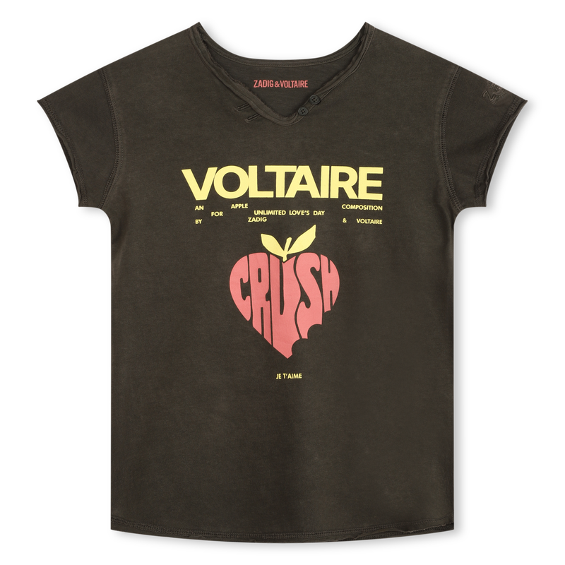 T-shirt avec broderie manche ZADIG & VOLTAIRE 
                    FILLE