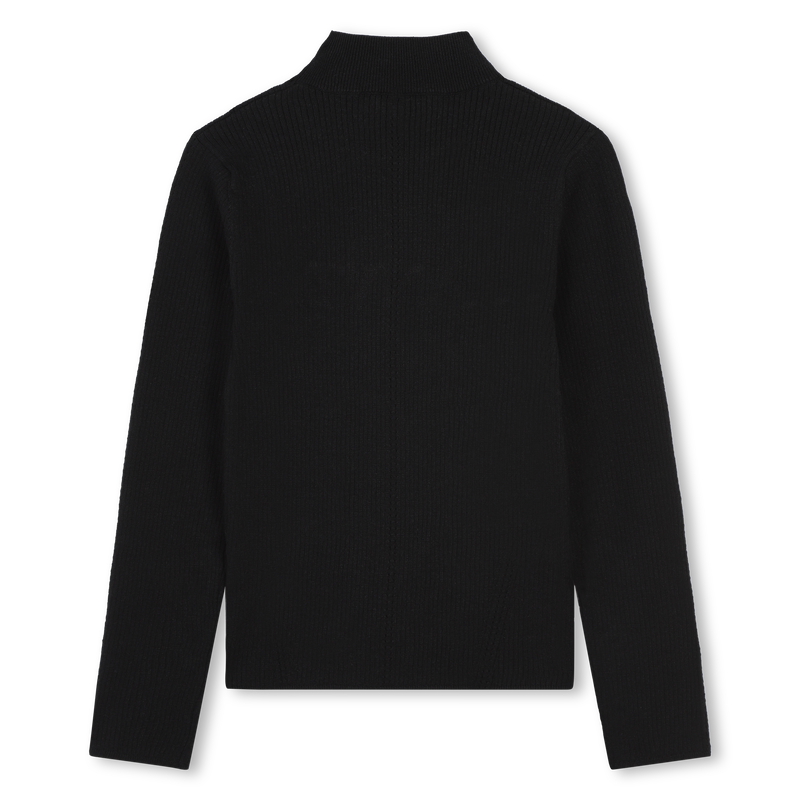 Pull uni brodé manches longues LANVIN 
                    FILLE