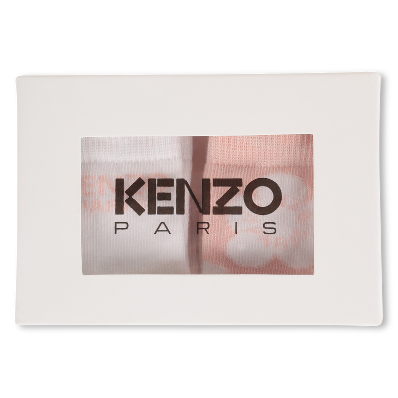 Lot de 2 paires de chaussettes tricot KENZO KIDS 
                    UNISEXE