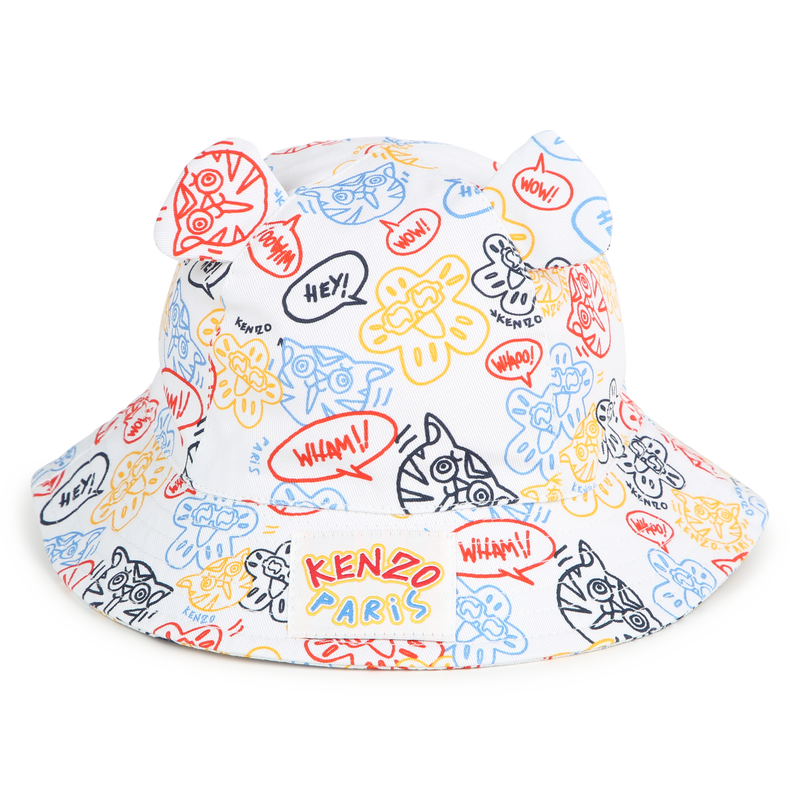 Bob en coton imprimé oreilles KENZO KIDS 
                    UNISEXE