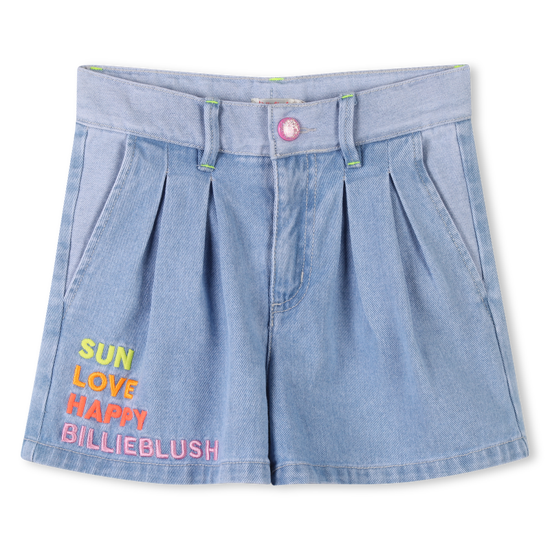 Short en jean taille r&eacute;glable BILLIEBLUSH 
                        FILLE