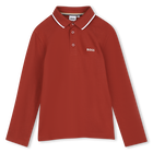 Polo manches longues, BURNT RED, hi-res