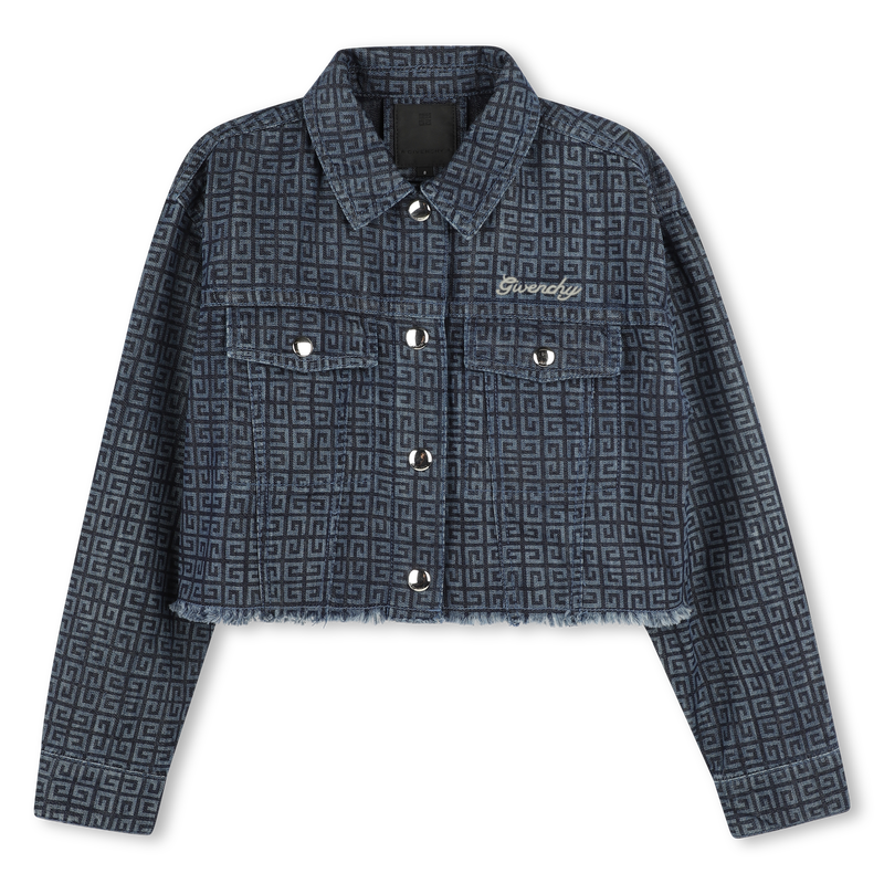 Veste en jean pressionnée GIVENCHY 
                    FILLE