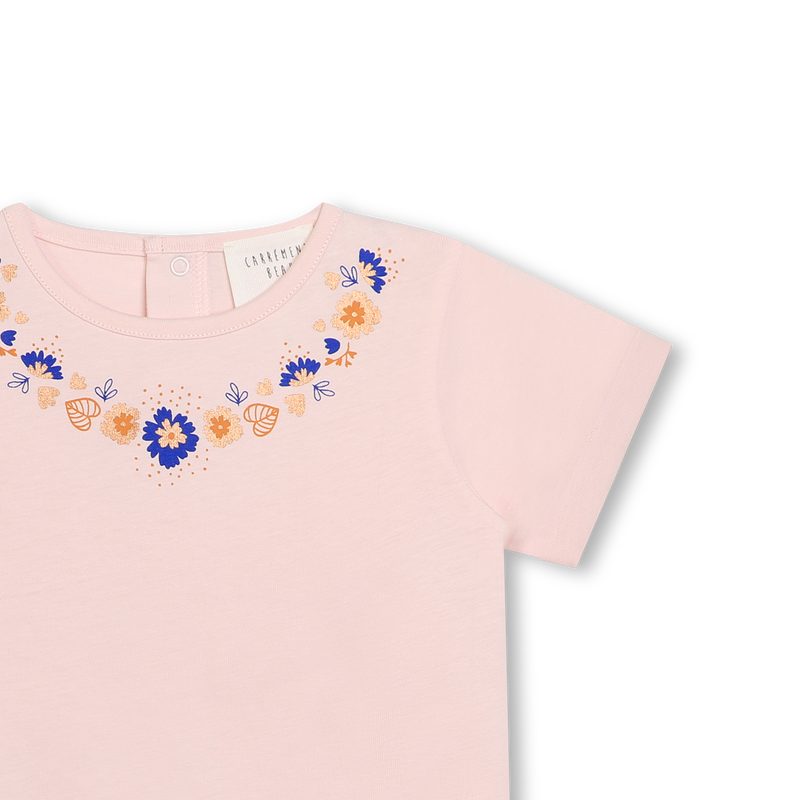T-shirt avec imprimé floral CARREMENT BEAU 
                    FILLE