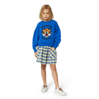 Jupe &agrave; carreaux en coton KENZO KIDS 
                    FILLE