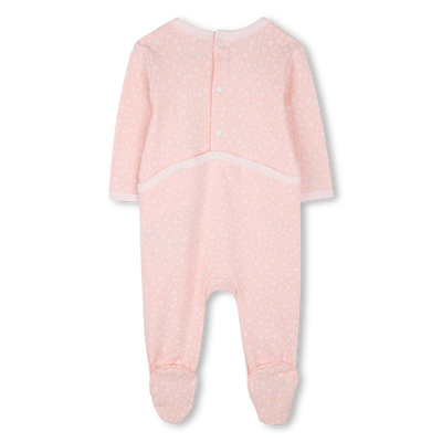 Pyjama pressionné en coton KENZO KIDS FILLE