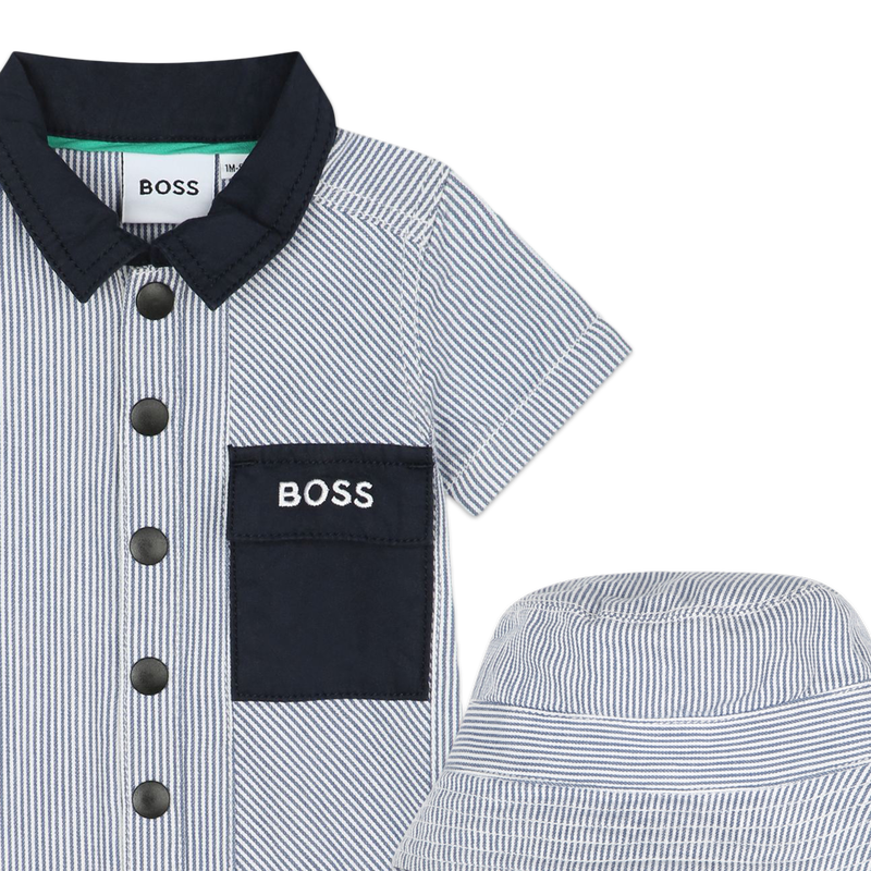 Ensemble combishort et bob BOSS 
                    GARCON