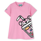 Robe manches courtes KENZO KIDS 
                    FILLE