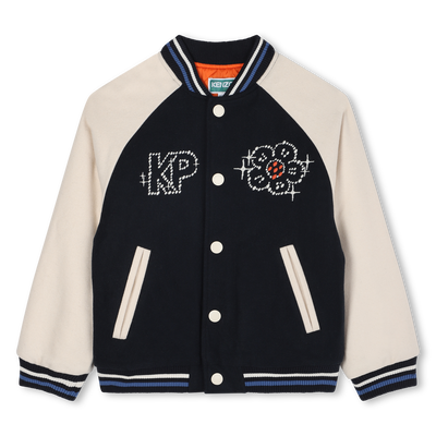 Bomber avec fermeture pressionnée KENZO KIDS FILLE