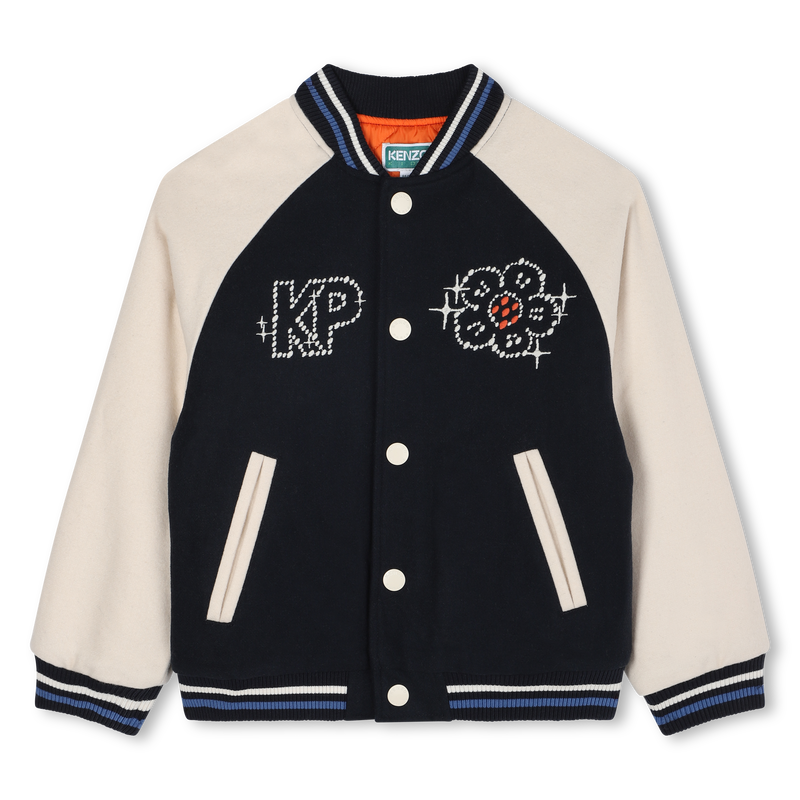 Bomber avec fermeture pressionnée KENZO KIDS 
                    FILLE