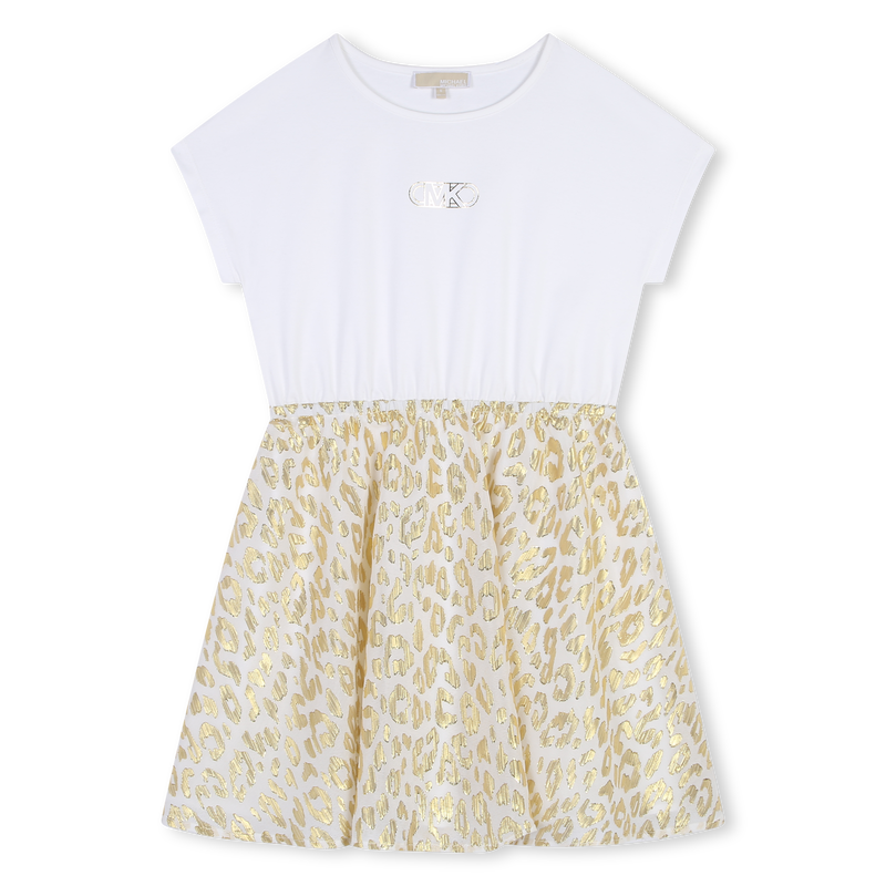 Robe bimatière imprimée MICHAEL KORS 
                    FILLE