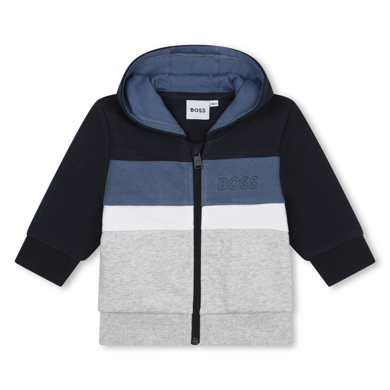 Sweat-shirt zippé en molleton BOSS 
                    GARCON