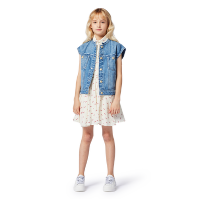 Robe imprim&eacute;e sans manche ZADIG & VOLTAIRE FILLE