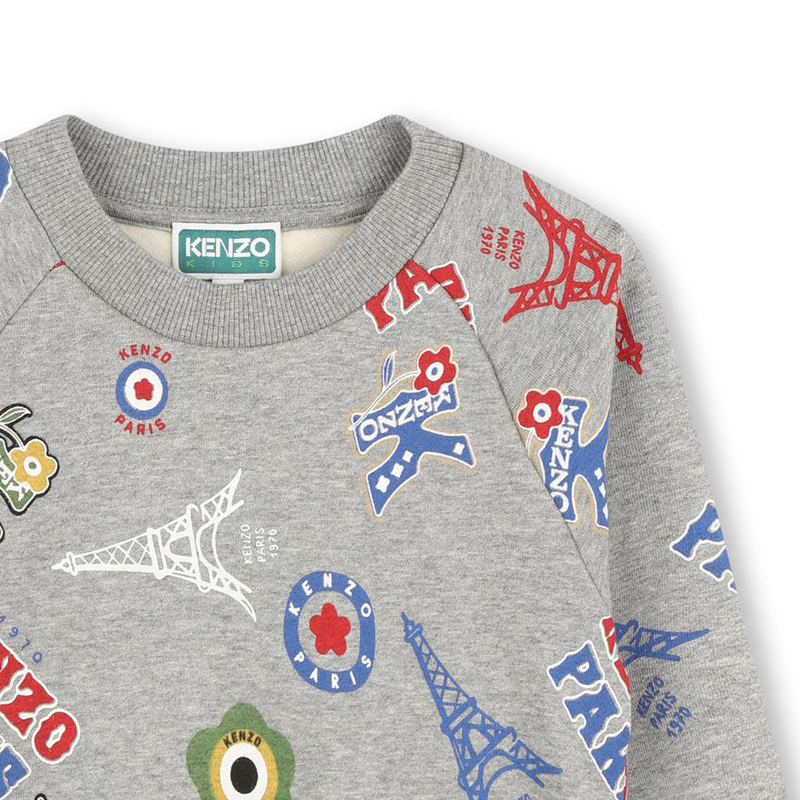 Sweat-shirt molletonné imprimé KENZO KIDS 
                    GARCON
