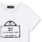 T-shirt avec imprim&eacute;s KARL LAGERFELD KIDS 
                    FILLE