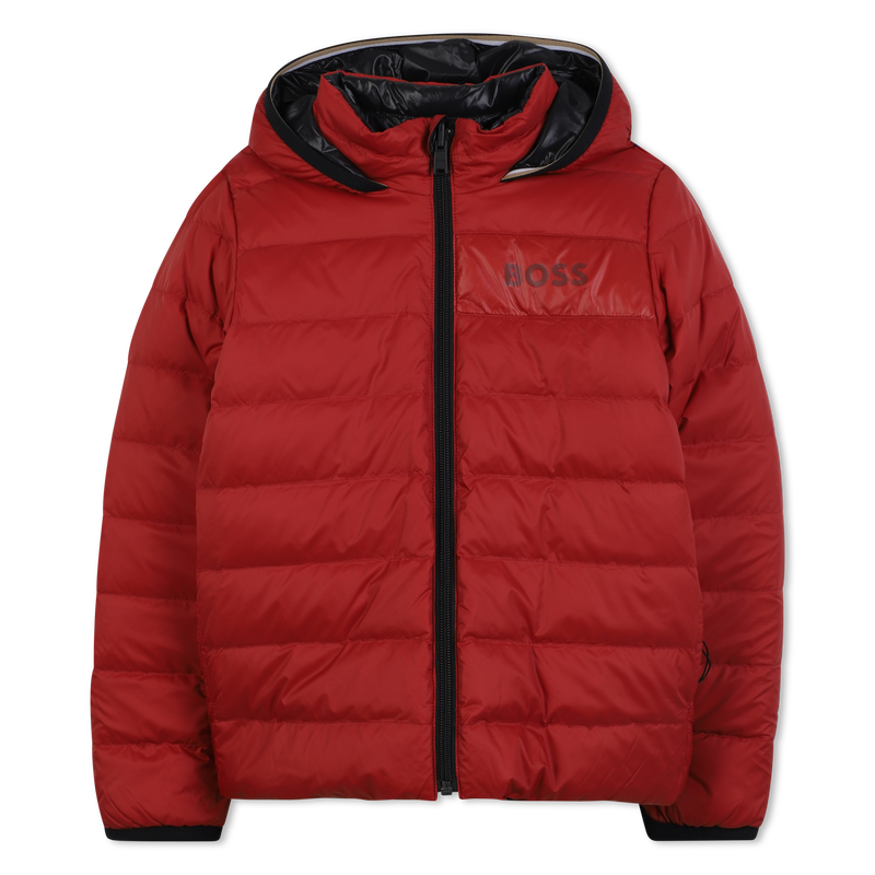 Doudoune r&eacute;versible &agrave; capuche BOSS 
                        GARCON