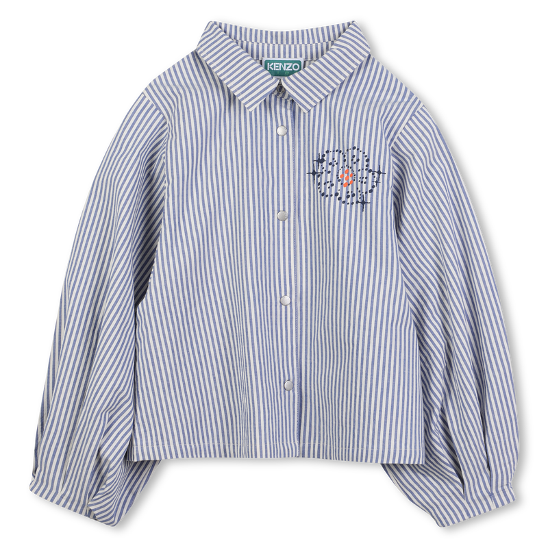 Blouse à rayures en coton KENZO KIDS 
                    FILLE