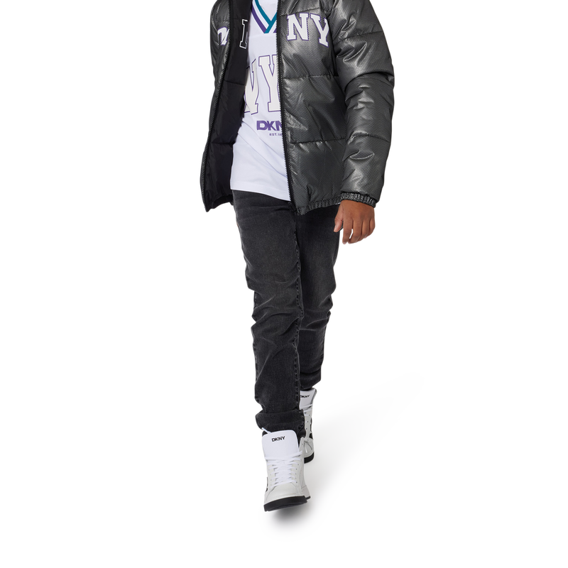 Doudoune r&eacute;versible d&eacute;perlante DKNY 
                        UNISEXE