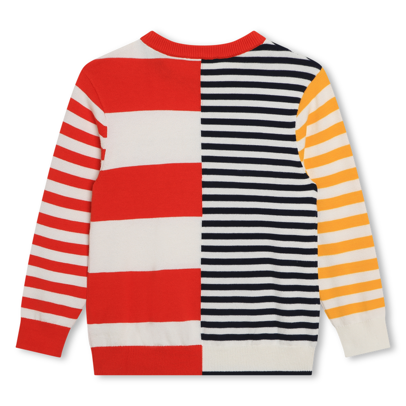 Pull en tricot rayé en coton KENZO KIDS 
                    UNISEXE