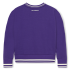 Sweat-shirt avec imprim&eacute; plac&eacute; KARL LAGERFELD KIDS 
                    FILLE