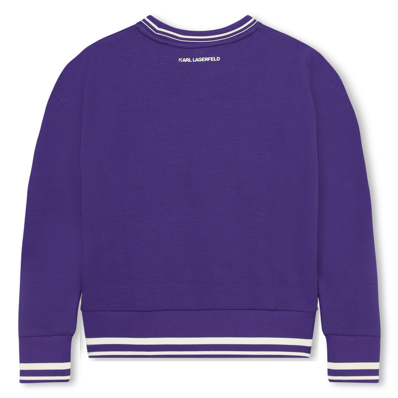 Sweat-shirt avec imprim&eacute; plac&eacute; KARL LAGERFELD KIDS 
                        FILLE