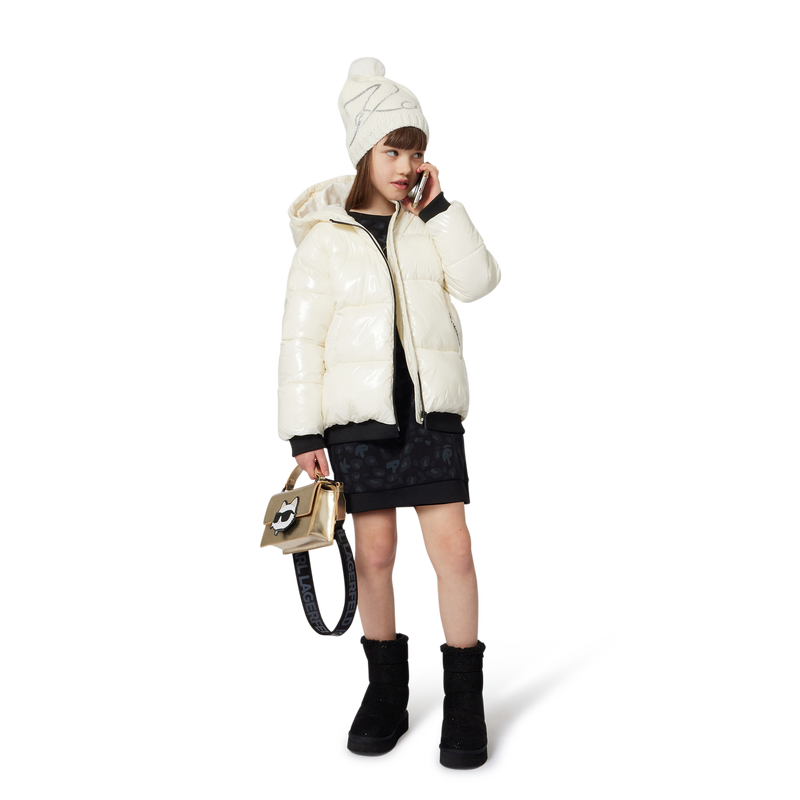 Bottine en textile pailleté KARL LAGERFELD KIDS 
                    FILLE