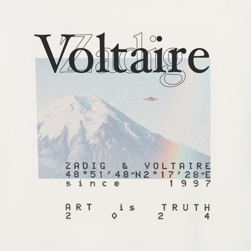 Sweat-shirt molletonn&eacute; ZADIG & VOLTAIRE 
                        FILLE