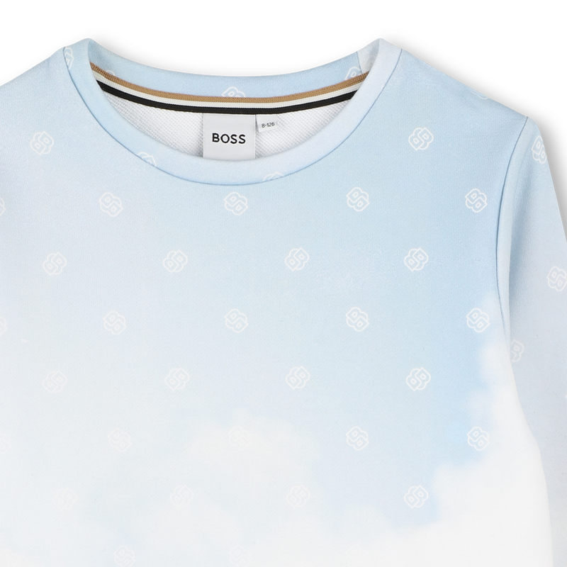 Sweat-shirt imprim&eacute; BOSS 
                        GARCON