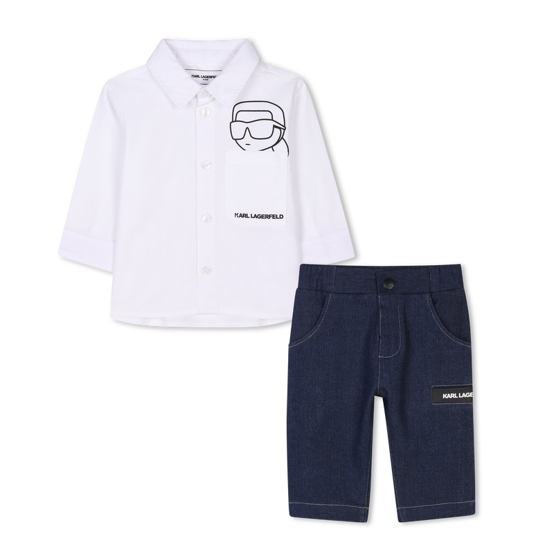 Ensemble chemise et pantalon KARL LAGERFELD KIDS 
                    GARCON