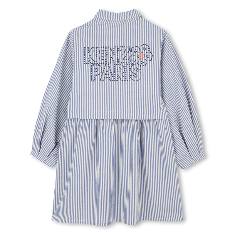 Robe chemise à rayures fines KENZO KIDS 
                    FILLE