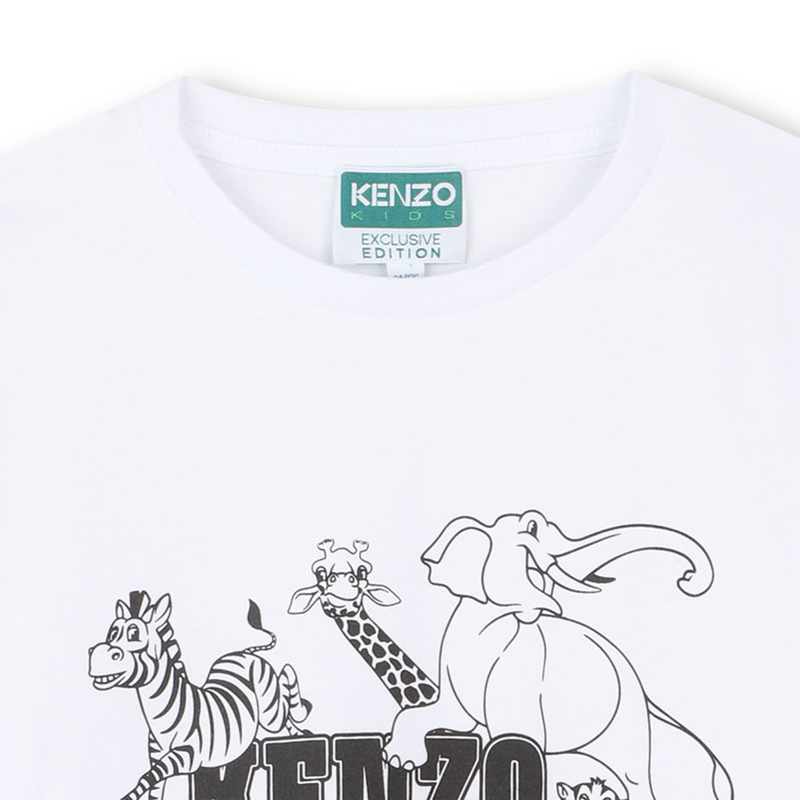 Tee-shirt à manches courtes en coton KENZO KIDS 
                    GARCON