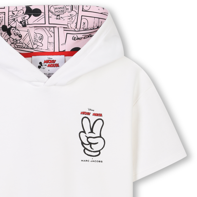 Robe à capuche en coton THE MARC JACOBS 
                    FILLE