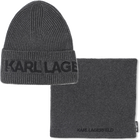 Ensemble bonnet + tour de cou tricot KARL LAGERFELD KIDS 
                    GARCON