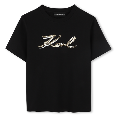 T-shirt avec sequins KARL LAGERFELD KIDS FILLE