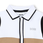 Pyjama tricolore &agrave; col polo BOSS 
                    GARCON