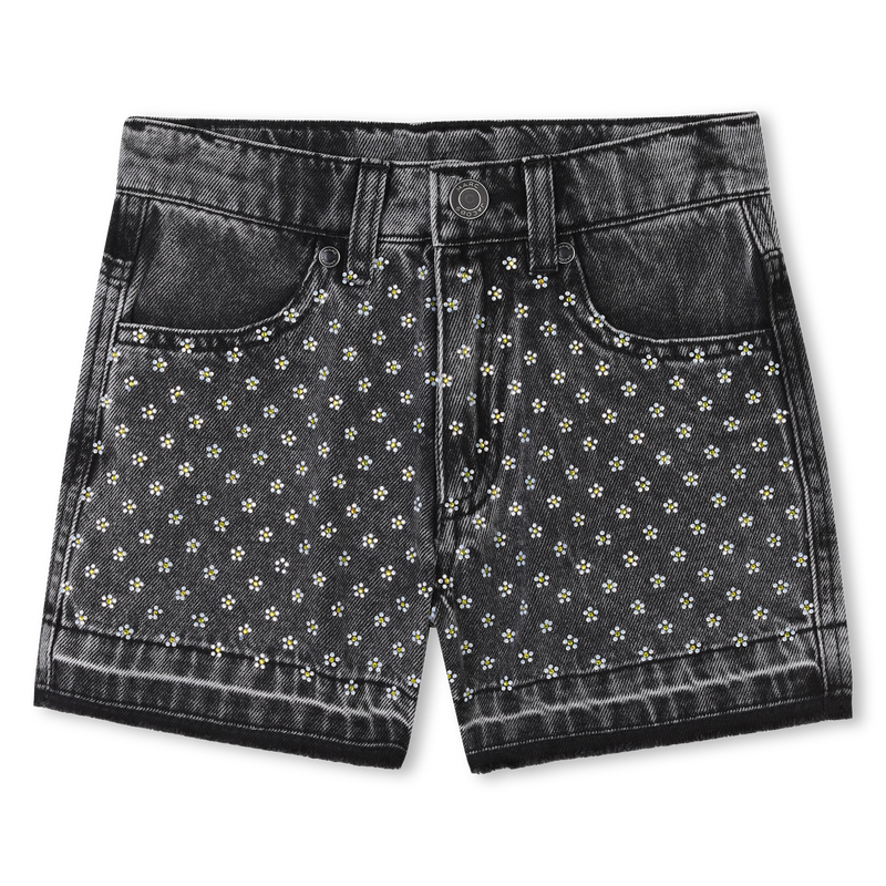 Short en jean avec strass THE MARC JACOBS 
                    FILLE