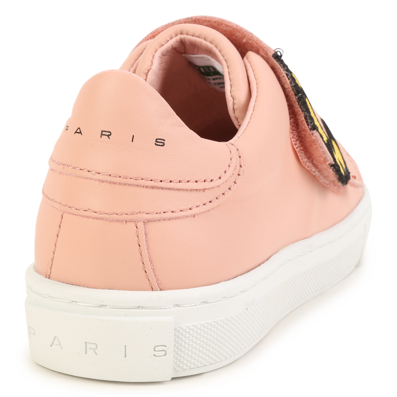 Baskets bande auto-agrippanteées cuir brodé KENZO KIDS 
                    UNISEXE