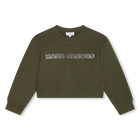Sweat-shirt court en molleton, WINTER MOSS, hi-res