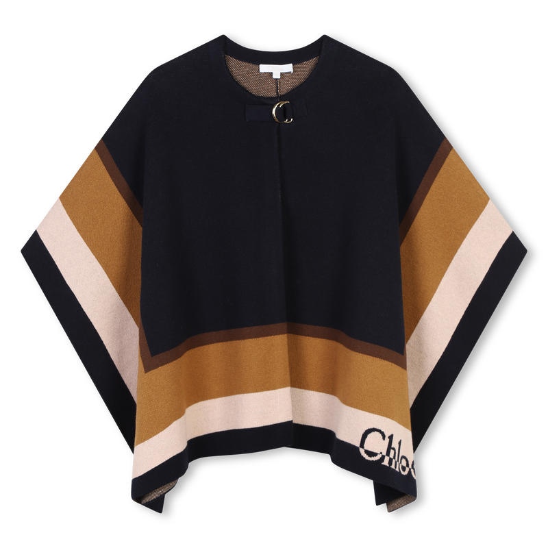 Cape avec rayures multicolores CHLOE 
                        FILLE