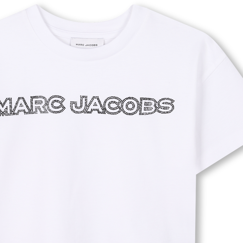 T-shirt court avec strass MARC JACOBS 
                        FILLE