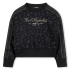 Sweat-shirt en double jersey KARL LAGERFELD KIDS 
                    FILLE