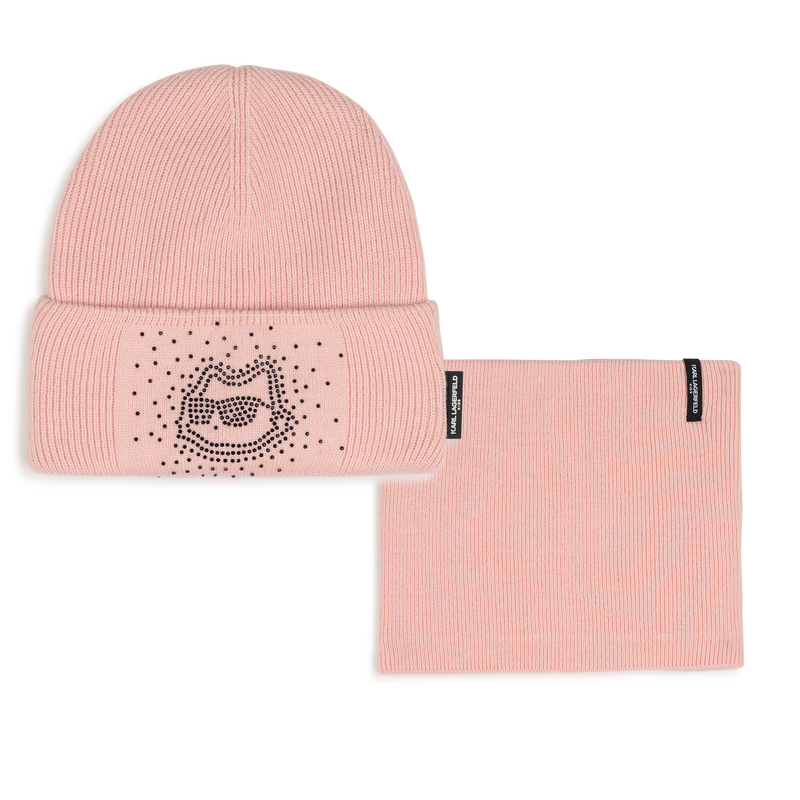 Ensemble bonnet et tour de cou KARL LAGERFELD KIDS 
                        FILLE